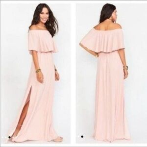 NWT Show Me Your Mumu Hacienda Maxi Dress Dusty Blush size XS